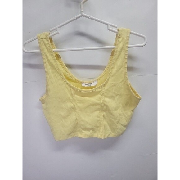 Double Zero Women's Soft Knit Workout Top Muscle Tank Top Crop Top Size L - Picture 2 of 9